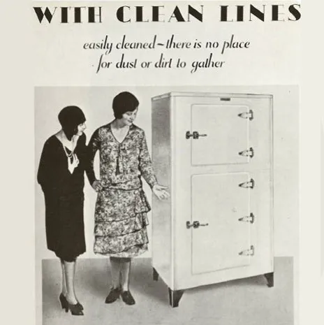 早期的冰箱广告